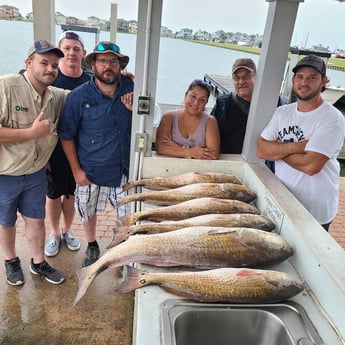 Redfish fishing in Galveston, Texas