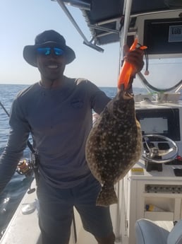 Flounder fishing in Wrightsville Beach, North Carolina