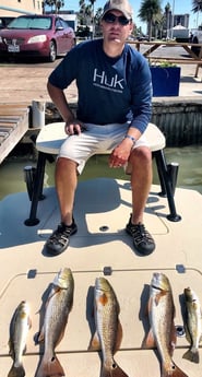 Redfish, Speckled Trout / Spotted Seatrout fishing in South Padre Island, Texas