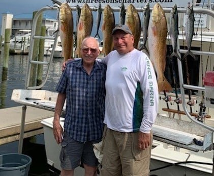 Redfish, Spanish Mackerel fishing in Biloxi, Mississippi