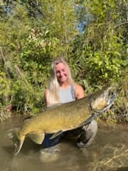 Fishing in Big Rapids, Michigan