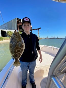 Flounder fishing in Galveston, Texas