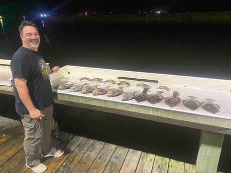 Flounder fishing in Freeport, Texas