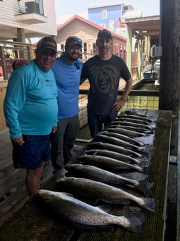 Speckled Trout / Spotted Seatrout fishing in Galveston, Texas