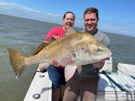 Black Drum fishing in Galveston, Texas