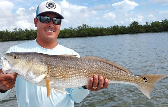 Redfish fishing in New Smyrna Beach, Florida