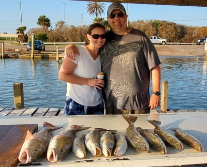 Redfish, Speckled Trout / Spotted Seatrout fishing in Galveston, Texas