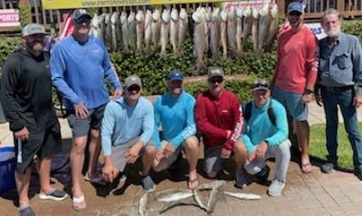 Redfish, Speckled Trout / Spotted Seatrout fishing in South Padre Island, Texas