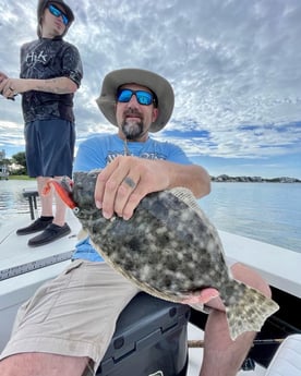 Flounder fishing in Wrightsville Beach, North Carolina