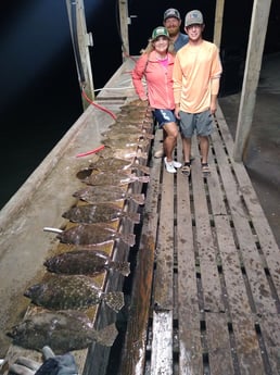 Flounder fishing in Aransas Pass, Texas