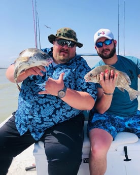 Redfish fishing in Surfside Beach, Texas