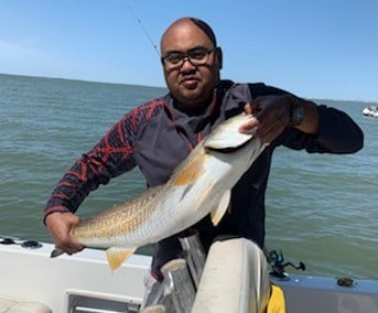 Redfish fishing in Galveston, Texas