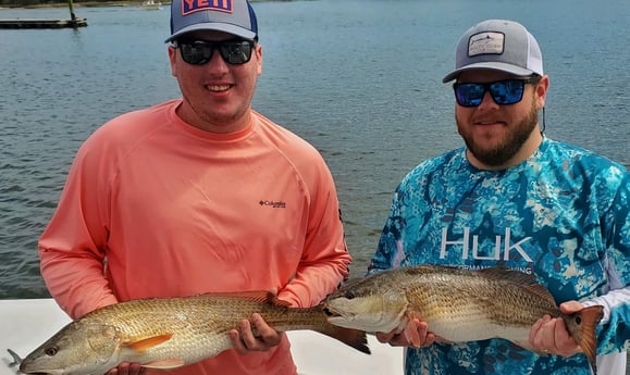 Redfish fishing in Beaufort, North Carolina