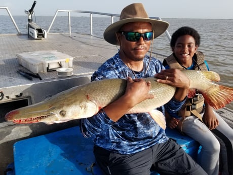 Alligator Gar fishing in Livingston, Texas