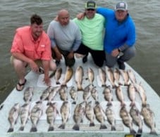 Black Drum, Redfish fishing in Port O&#039;Connor, Texas