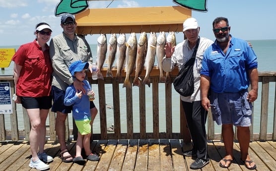 Redfish fishing in Port Isabel, Texas