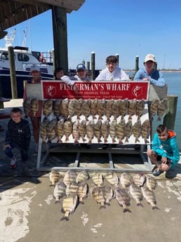 Black Drum fishing in Port Aransas, Texas