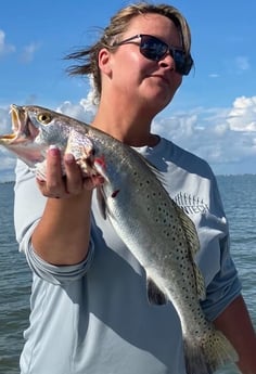 Speckled Trout / Spotted Seatrout fishing in Galveston, Texas