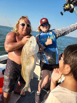 Redfish fishing in Galveston, Texas