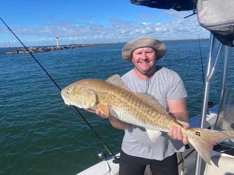 Redfish fishing in Galveston, Texas