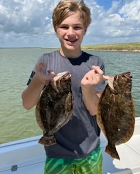 Flounder fishing in Galveston, Texas