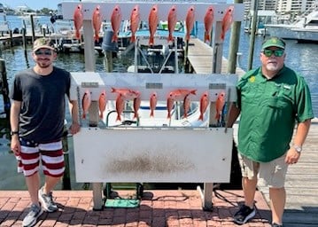 Vermillion Snapper Fishing in Destin, Florida