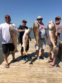 Redfish fishing in Surfside Beach, Texas