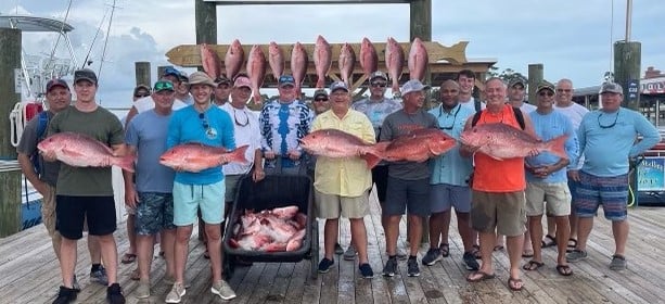 Red Snapper fishing in Orange Beach, Alabama