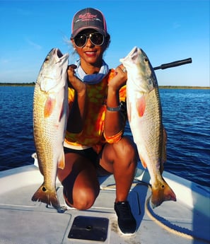 Redfish fishing in Surfside Beach, Texas