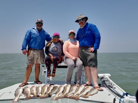 Redfish fishing in Port Isabel, Texas