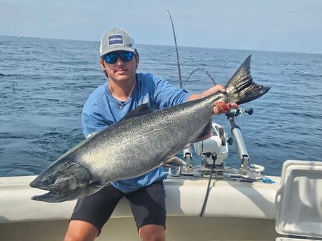 Chinook Salmon Fishing in Grand Haven, Michigan