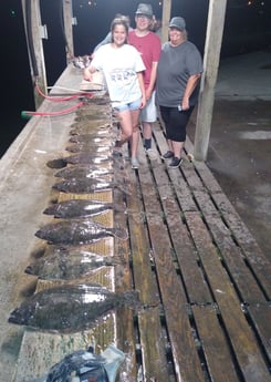 Flounder fishing in Aransas Pass, Texas