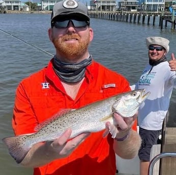 Speckled Trout / Spotted Seatrout fishing in Galveston, Texas