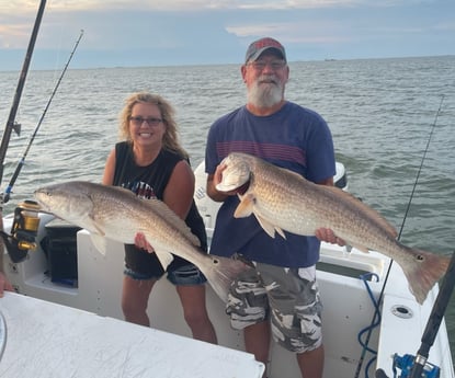 Redfish fishing in Galveston, Texas