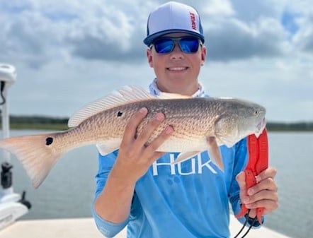 Redfish fishing in Beaufort, North Carolina