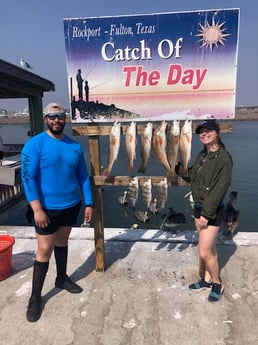 Redfish fishing in Rockport, Texas