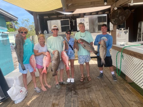 Black Grouper, Red Snapper fishing in Key West, Florida