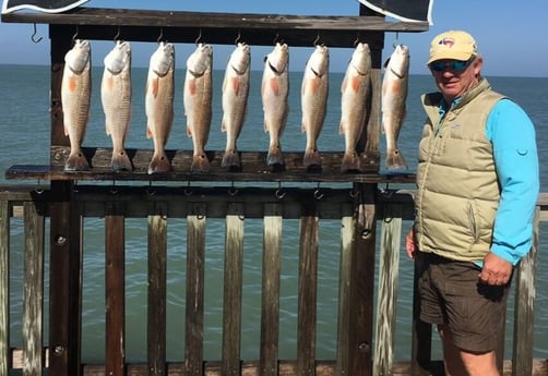 Redfish fishing in South Padre Island, Texas