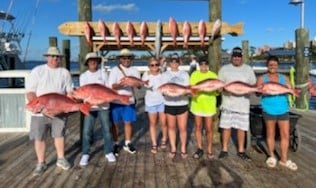 Red Snapper fishing in Orange Beach, Alabama