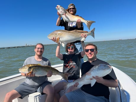 Redfish Fishing in Galveston, Texas