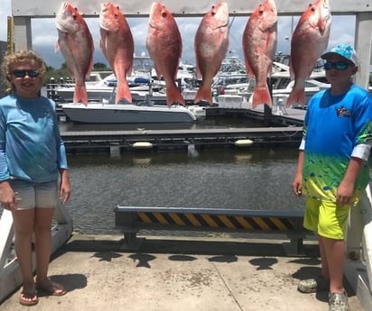 Red Snapper fishing in Freeport, Texas