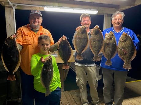 Flounder fishing in Freeport, Texas