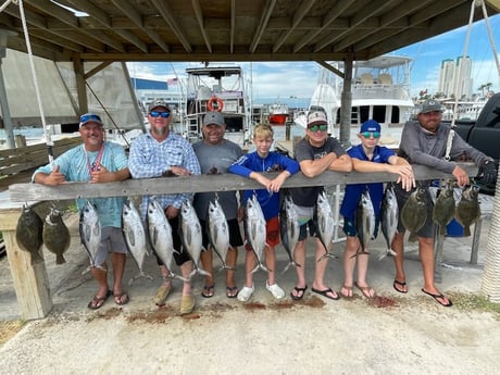 Blackfin Tuna, Flounder Fishing in South Padre Island, Texas