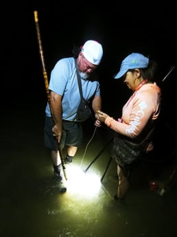 Flounder fishing in Rio Hondo, Texas