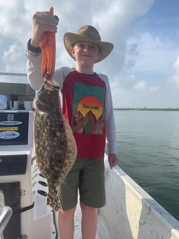 Flounder fishing in Galveston, Texas