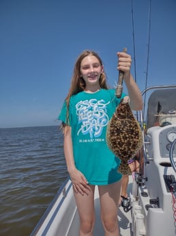 Flounder fishing in Fort Morgan, Alabama