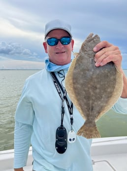 Flounder fishing in Galveston, Texas