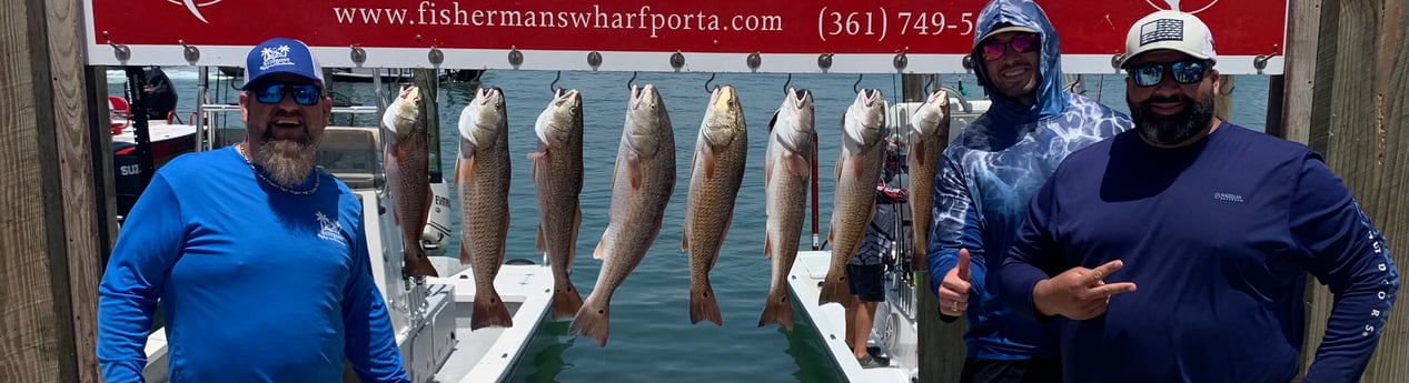 Redfish fishing in Rockport, Texas