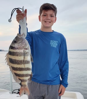 Sheepshead fishing in Mount Pleasant, South Carolina