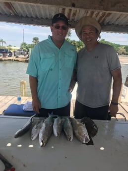 Flounder, Speckled Trout / Spotted Seatrout fishing in Galveston, Texas